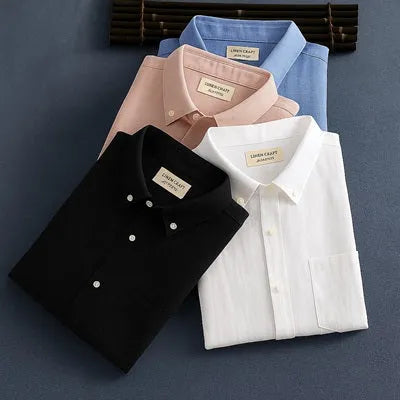 Men's Premium Line Linen Shirts (Pack Of 4)