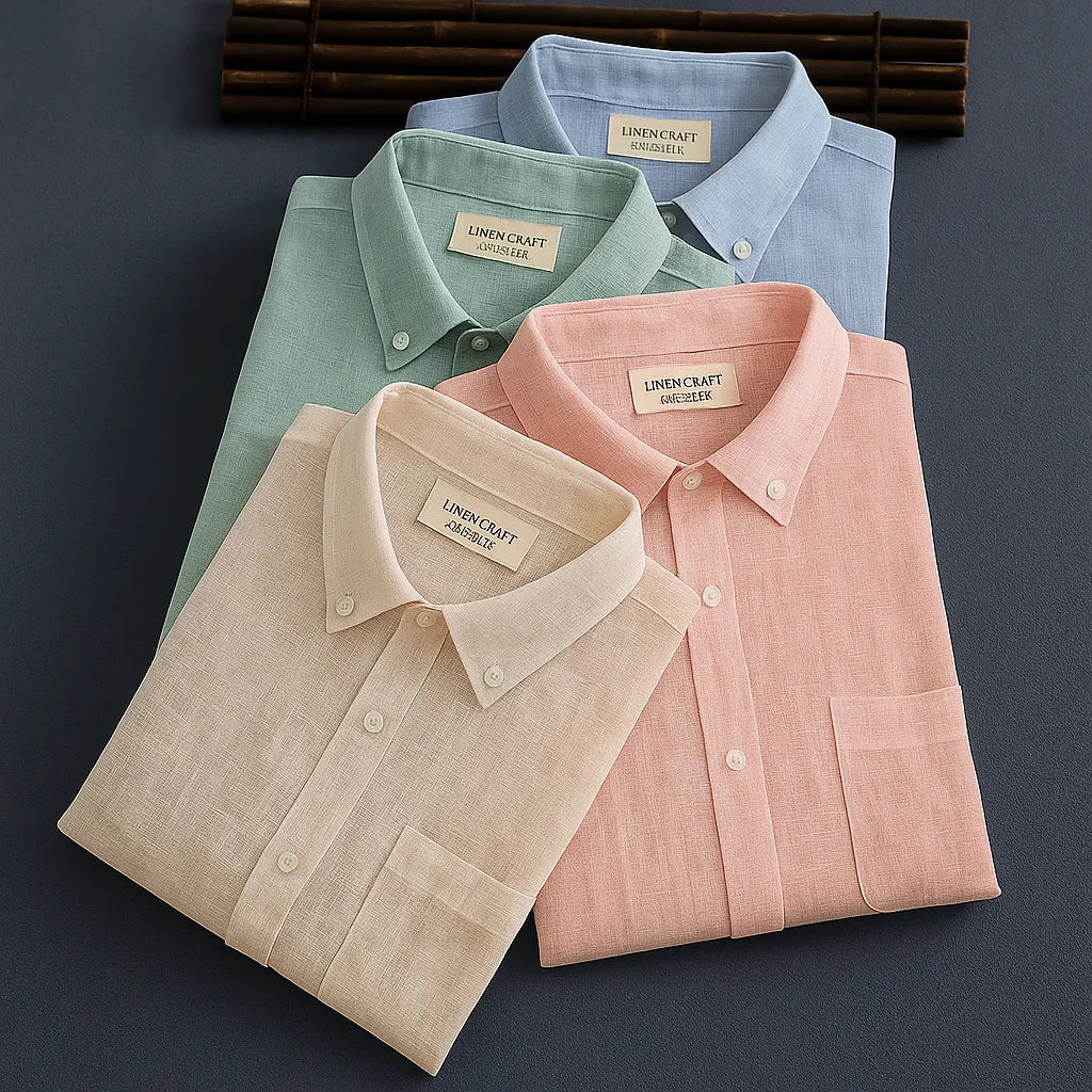 Men's Cotton Linen Shirt (Pack Of 4)