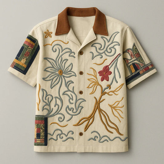 Cuban Collar Oversize Shirt