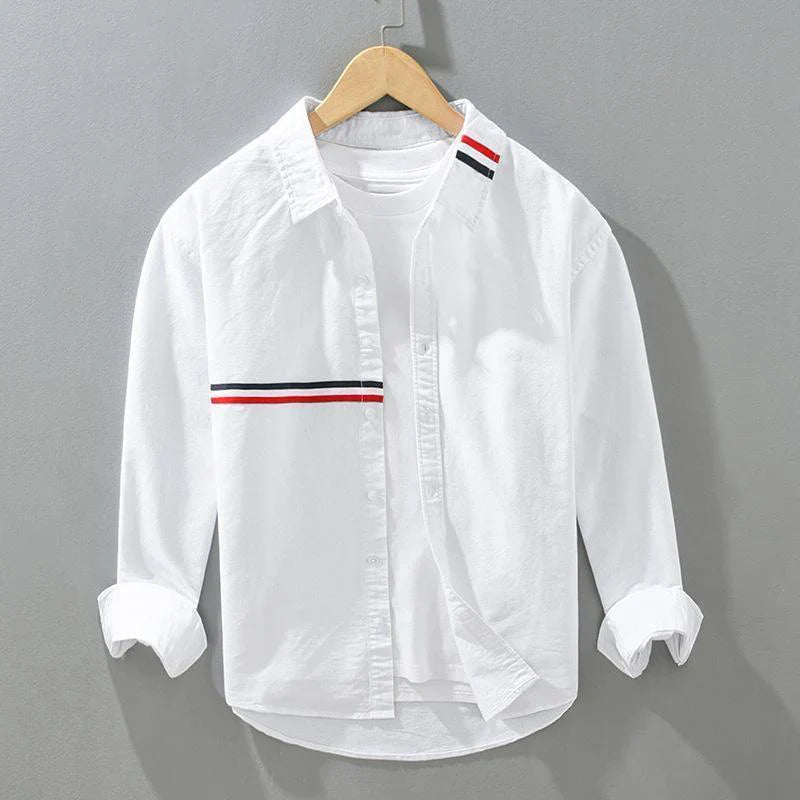 White Virtuoso Stripe full sleeve Shirt