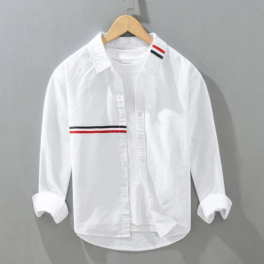 White Virtuoso Stripe full sleeve Shirt