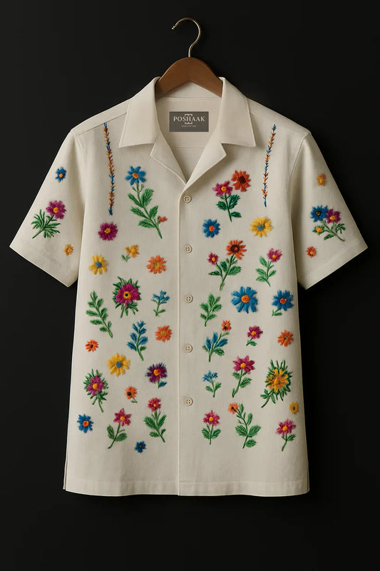 Premium Oversize Shirt Mix Flowers