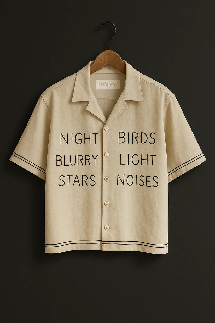 Premium Oversize Shirt Night Bird