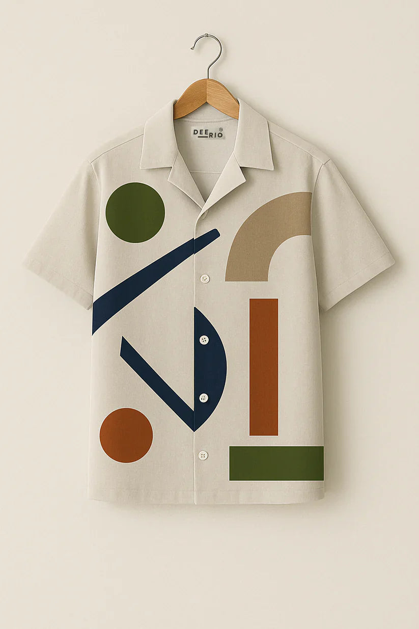 Cuban Collar Oversize Shirt