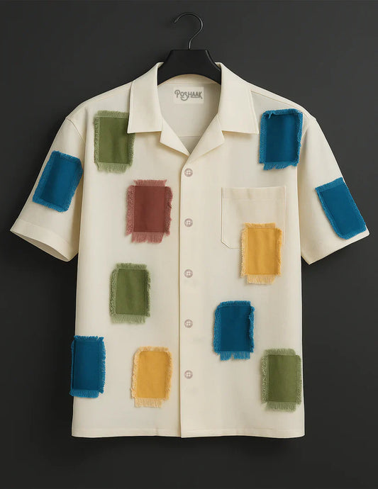 Premium Oversize Shirt Multi colour Patches